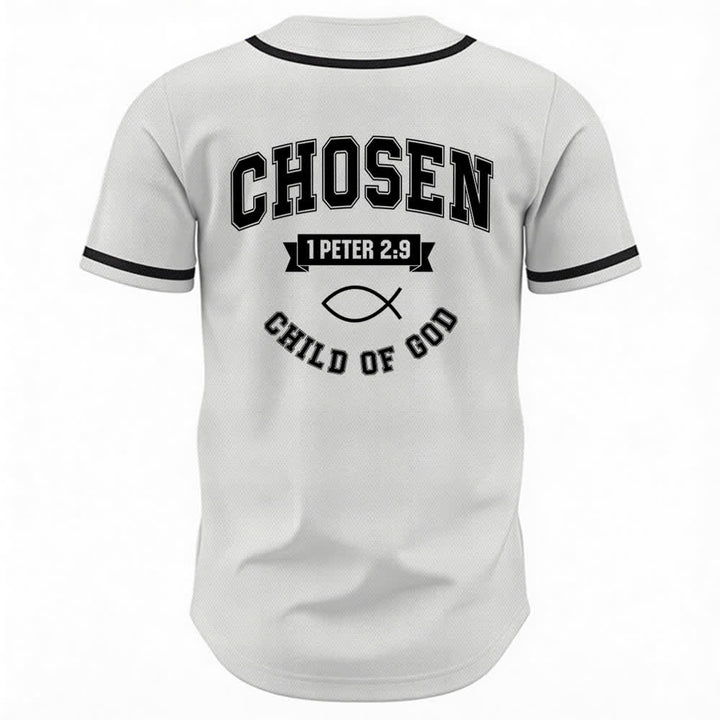 Maglia da baseball del team Jesus Chosen Child of God di Christianartworkshop - image 1