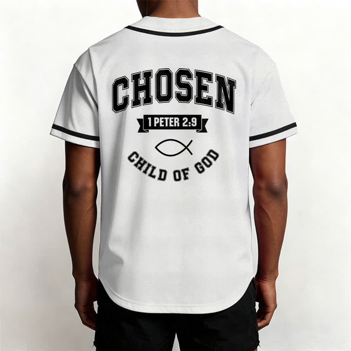 Maglia da baseball del team Jesus Chosen Child of God di Christianartworkshop - image 4