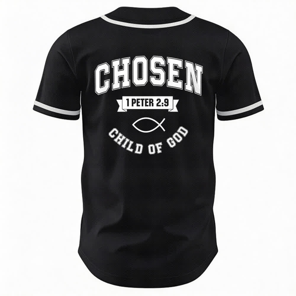 Maglia da baseball del team Jesus Chosen Child of God di Christianartworkshop - image 8
