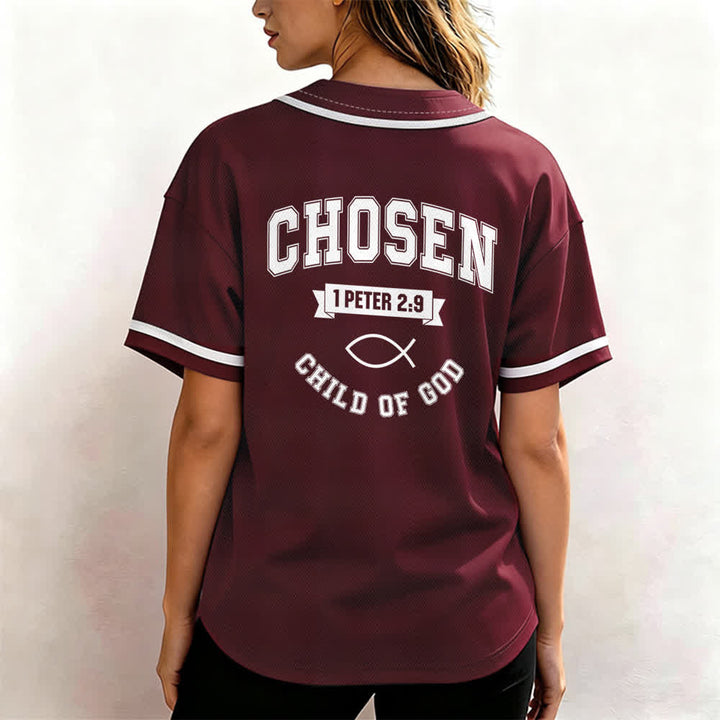 Maglia da baseball del team Jesus Chosen Child of God di Christianartworkshop - image 17