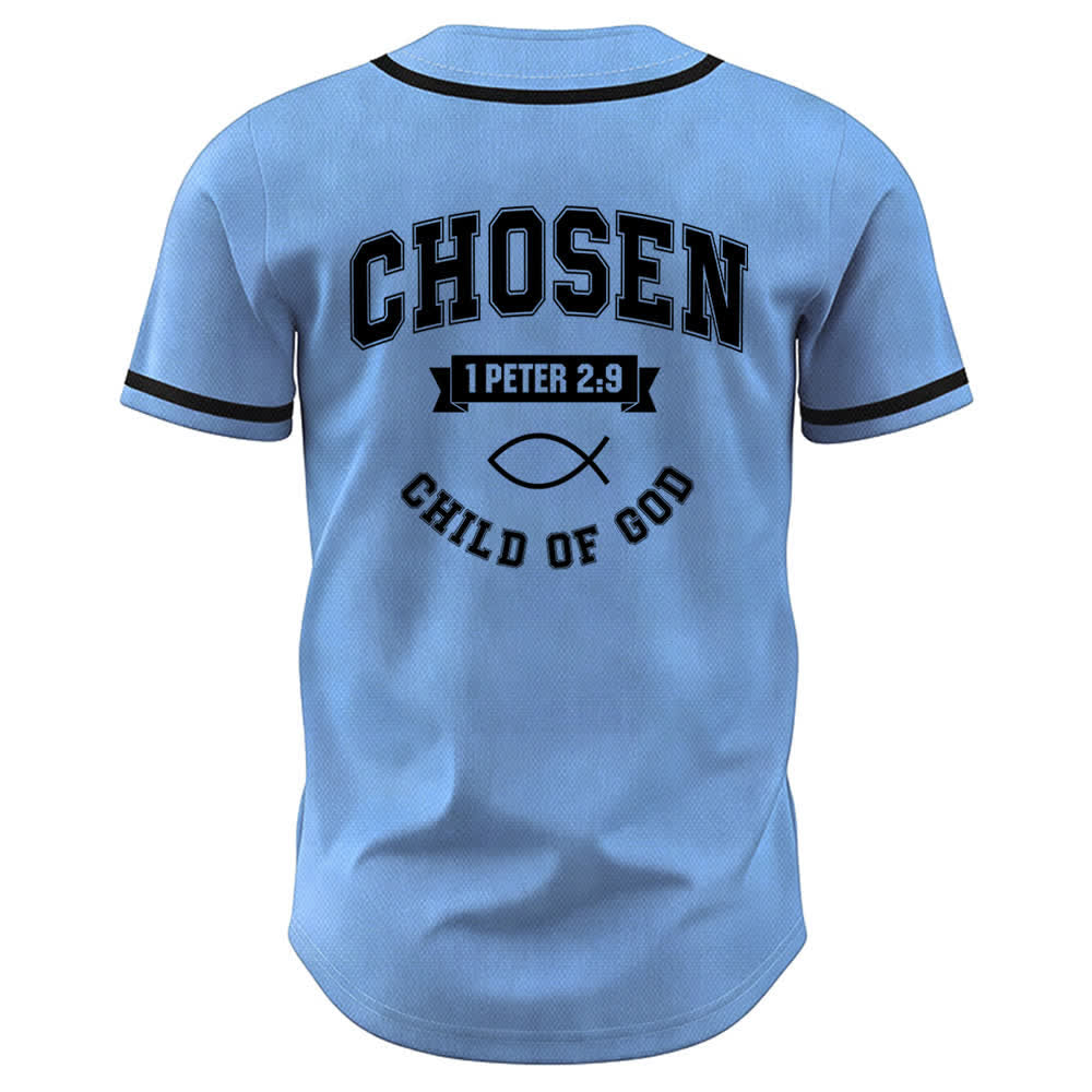 Maglia da baseball del team Jesus Chosen Child of God di Christianartworkshop - image 36