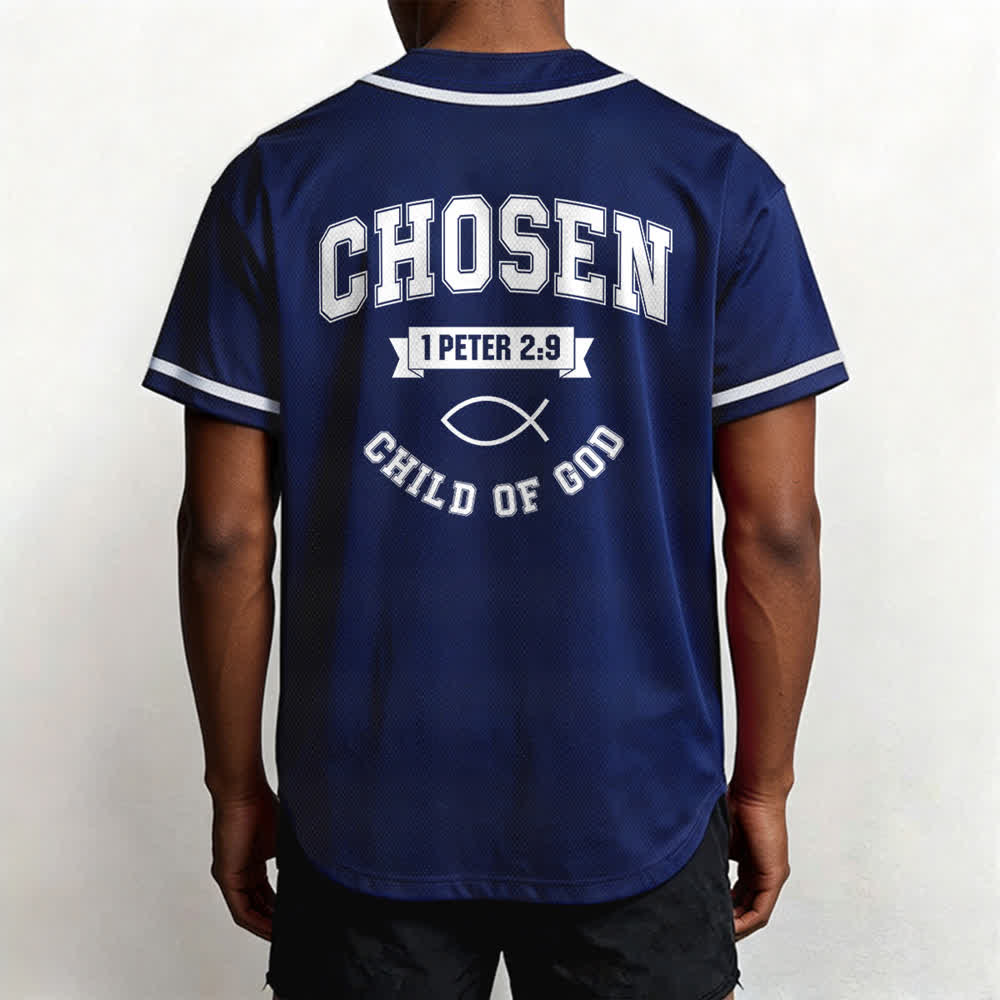 Maglia da baseball del team Jesus Chosen Child of God di Christianartworkshop - image 47