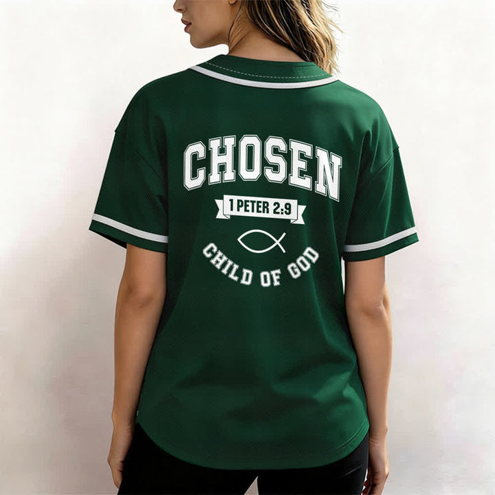 Maglia da baseball del team Jesus Chosen Child of God di Christianartworkshop - image 24
