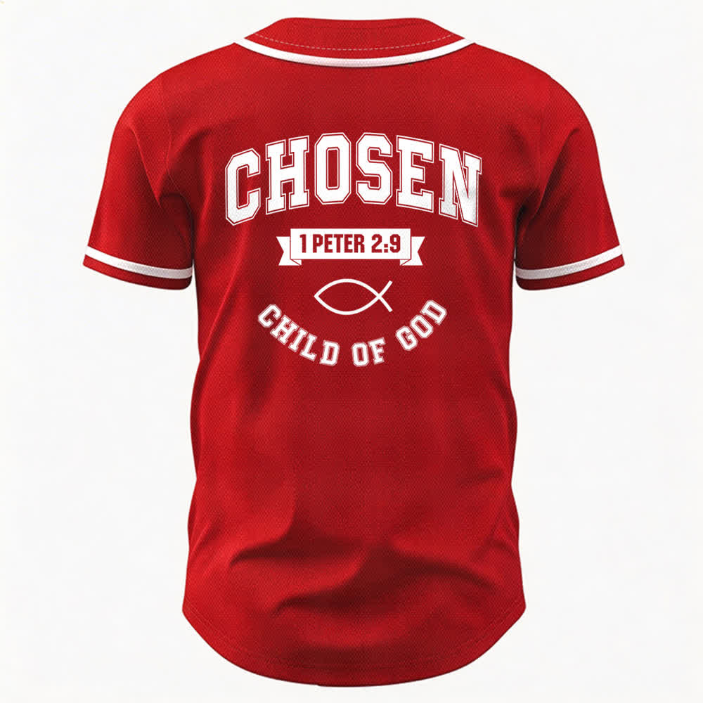 Maglia da baseball del team Jesus Chosen Child of God di Christianartworkshop - image 50