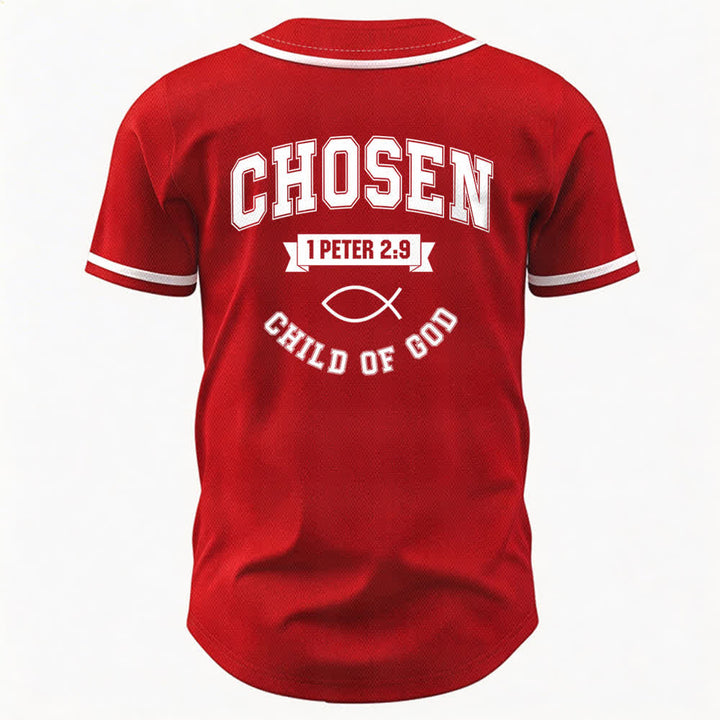 Maglia da baseball del team Jesus Chosen Child of God di Christianartworkshop - image 50