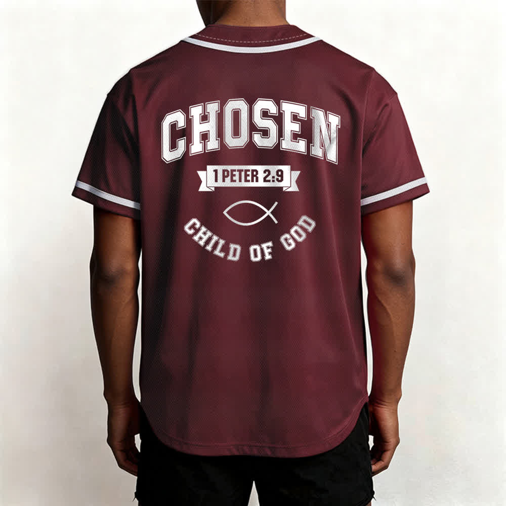 Maglia da baseball del team Jesus Chosen Child of God di Christianartworkshop - image 19
