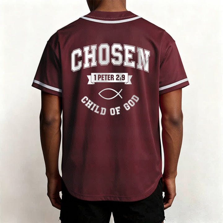 Maglia da baseball del team Jesus Chosen Child of God di Christianartworkshop - image 19