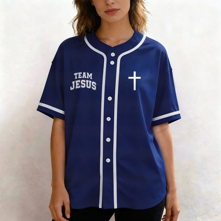 Maglia da baseball del team Jesus Chosen Child of God di Christianartworkshop - image 46