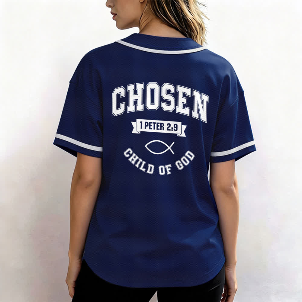 Maglia da baseball del team Jesus Chosen Child of God di Christianartworkshop - image 45