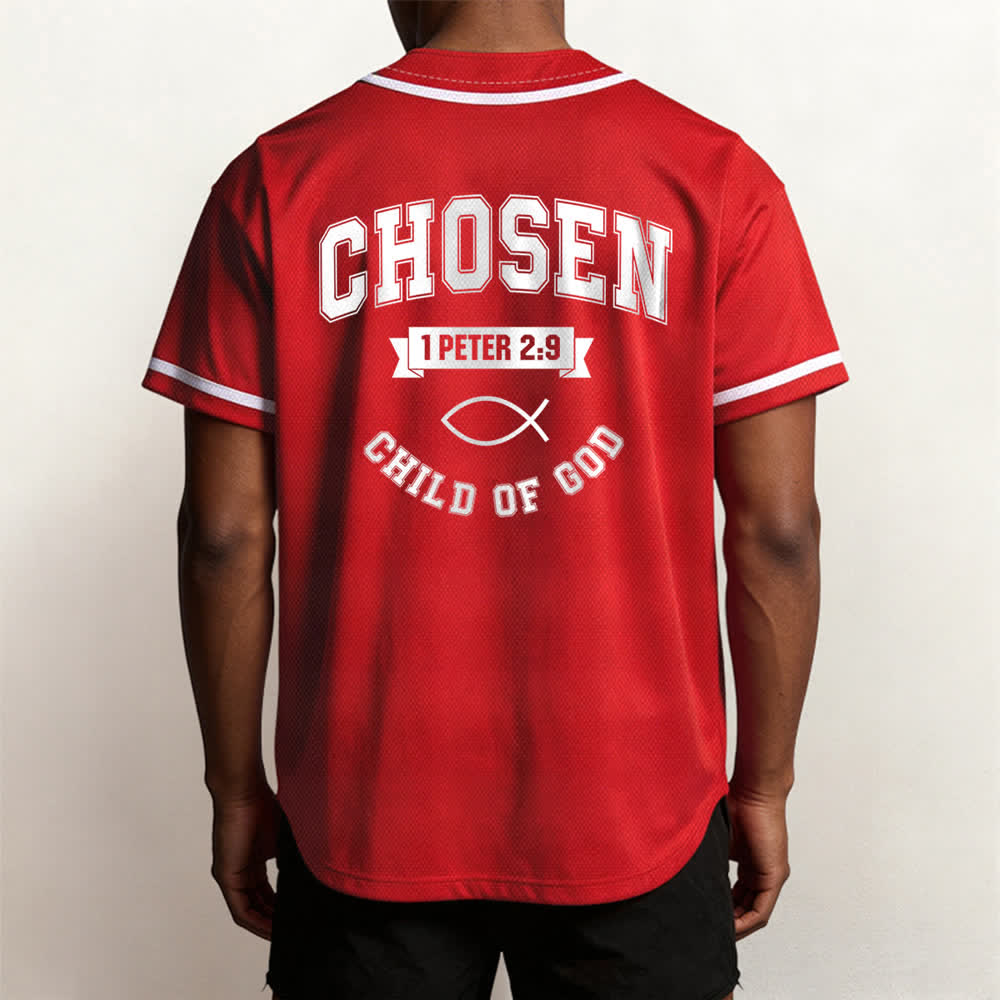 Maglia da baseball del team Jesus Chosen Child of God di Christianartworkshop - image 54