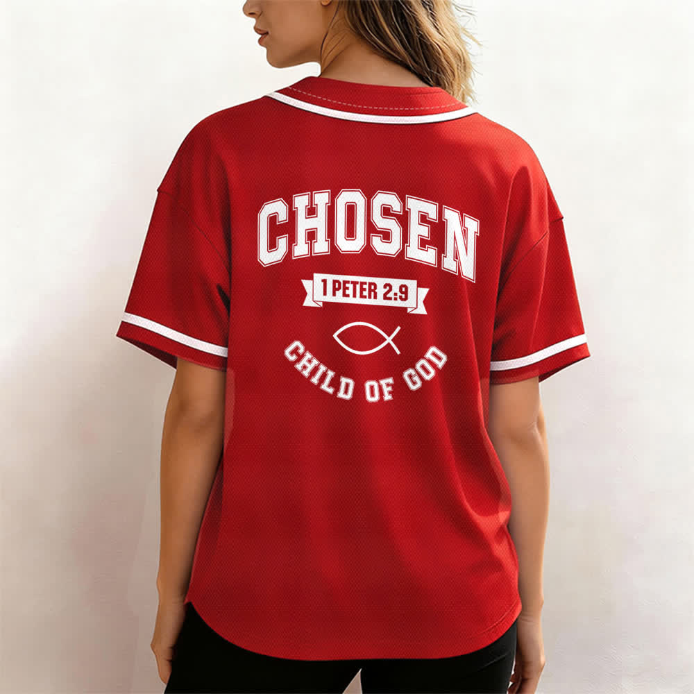 Maglia da baseball del team Jesus Chosen Child of God di Christianartworkshop - image 52