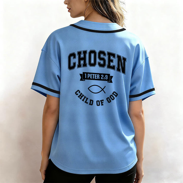 Maglia da baseball del team Jesus Chosen Child of God di Christianartworkshop - image 38