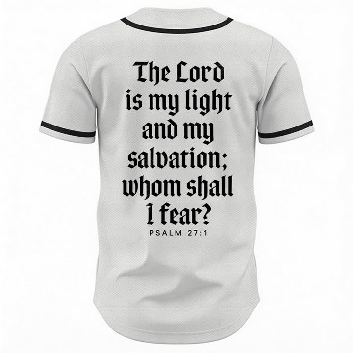Christianartworkshop Salmo 23 Maglia da baseball della squadra con versetto biblico blu navy - image 15