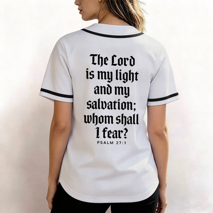 Christianartworkshop Salmo 23 Maglia da baseball della squadra con versetto biblico blu navy - image 17