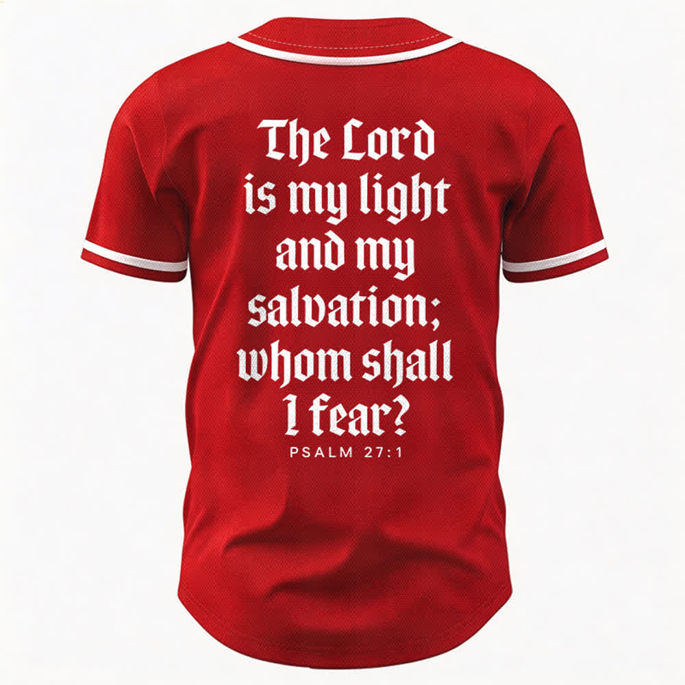Christianartworkshop Salmo 23 Maglia da baseball della squadra con versetto biblico blu navy - image 50