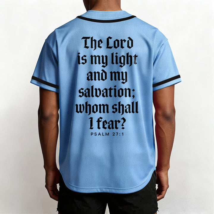 Christianartworkshop Salmo 23 Maglia da baseball della squadra con versetto biblico blu navy - image 45