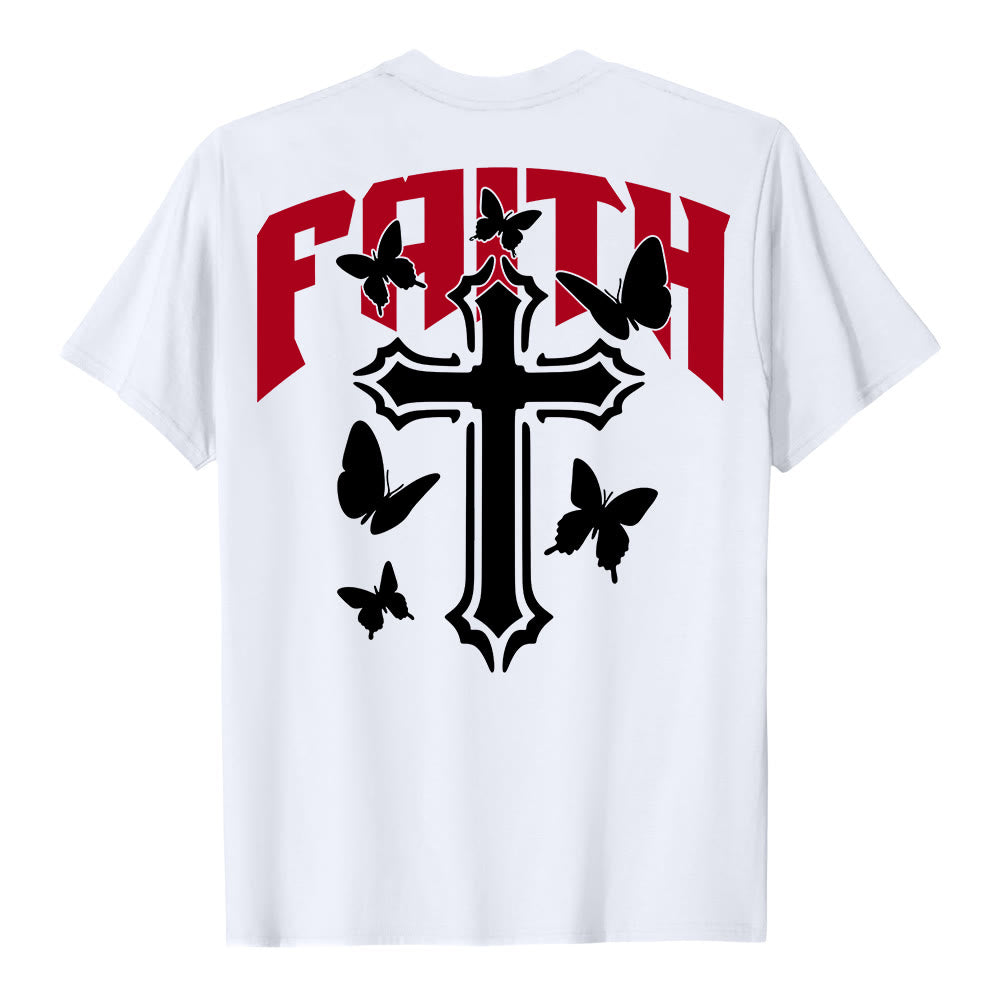 T-shirt a maniche corte "FAITH" Christianartworkshop - image 4