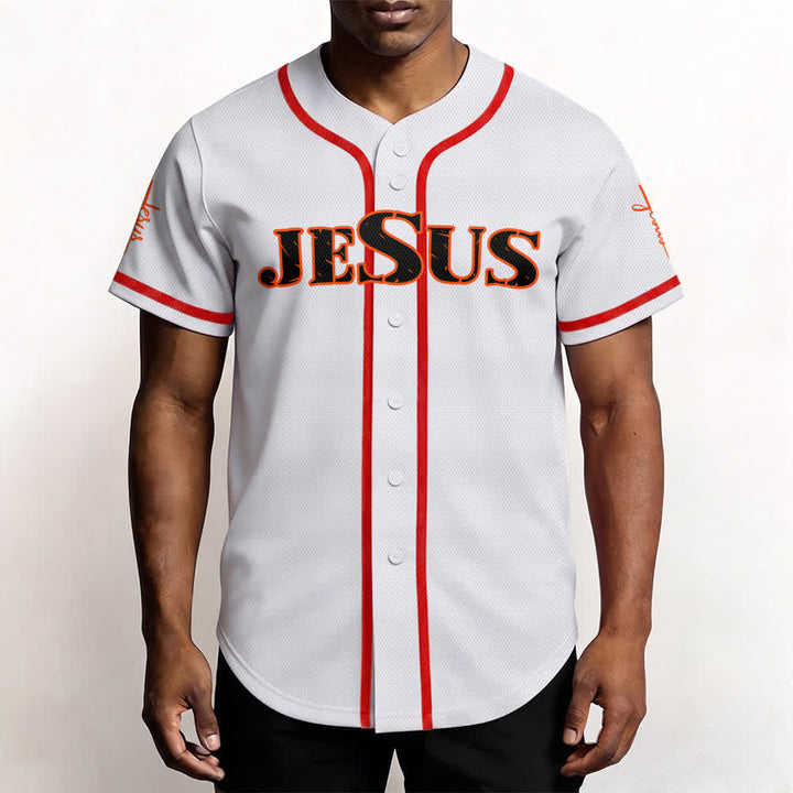 Maglia da baseball Christianartworkshop con stampa su entrambi i lati di Gesù, la Via, la Verità e la Croce. - image 19