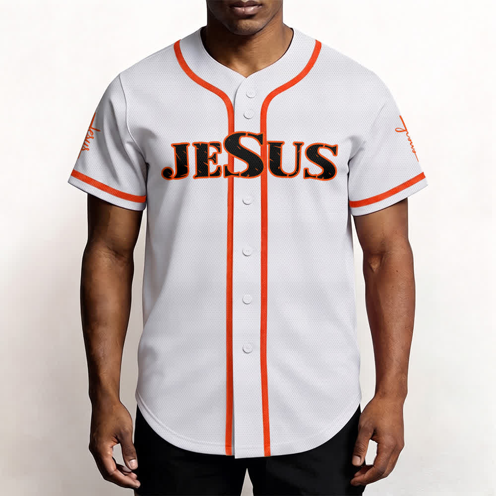 Maglia da baseball Christianartworkshop con stampa su entrambi i lati di Gesù, la Via, la Verità e la Croce. - image 26