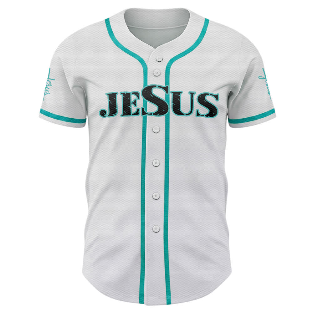 Maglia da baseball Christianartworkshop con stampa su entrambi i lati di Gesù, la Via, la Verità e la Croce. - image 29