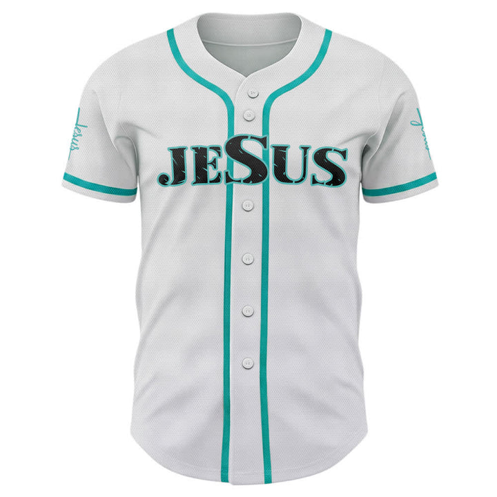 Maglia da baseball Christianartworkshop con stampa su entrambi i lati di Gesù, la Via, la Verità e la Croce. - image 29