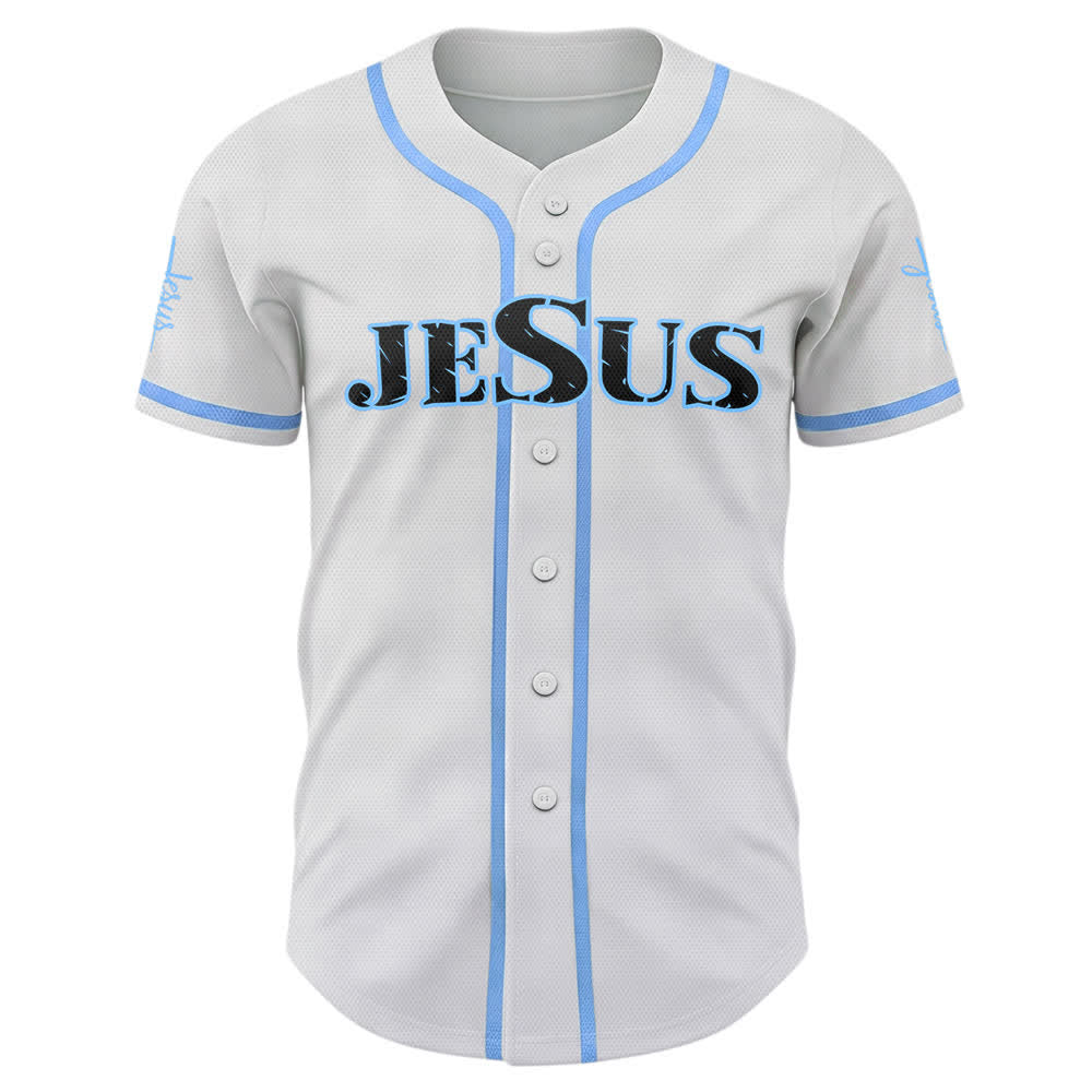 Maglia da baseball Christianartworkshop con stampa su entrambi i lati di Gesù, la Via, la Verità e la Croce. - image 36