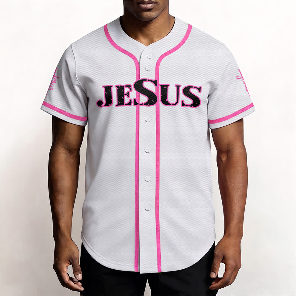 Maglia da baseball Christianartworkshop con stampa su entrambi i lati di Gesù, la Via, la Verità e la Croce. - image 47