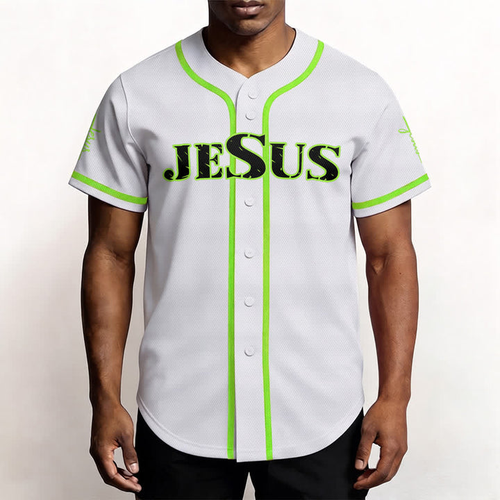 Maglia da baseball Christianartworkshop con stampa su entrambi i lati di Gesù, la Via, la Verità e la Croce. - image 54