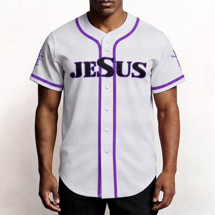 Maglia da baseball Christianartworkshop con stampa su entrambi i lati di Gesù, la Via, la Verità e la Croce. - image 61