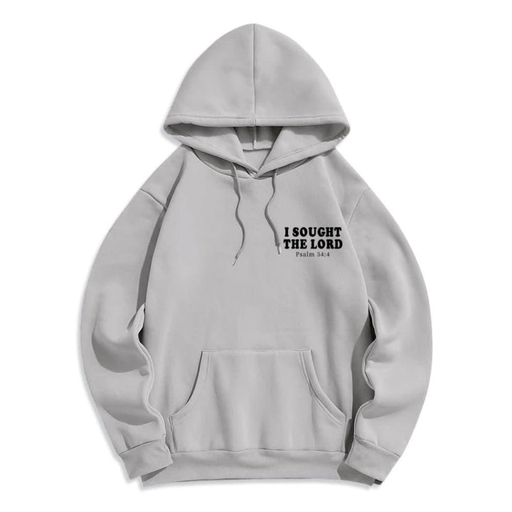 Christianartworkshop Ho cercato il Signore Salmo 34:4 Felpa con cappuccio Alba - image 14