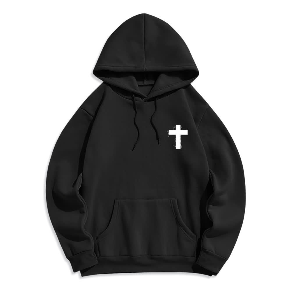 Christianartworkshop Felpa con cappuccio oversize "Just Here To Give God Glory" - image 23