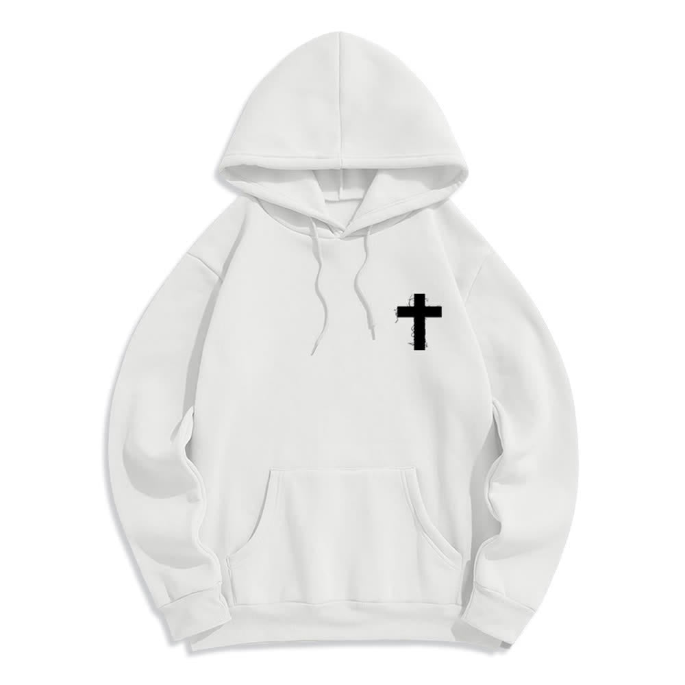 Christianartworkshop Felpa con cappuccio oversize "Just Here To Give God Glory" - image 8