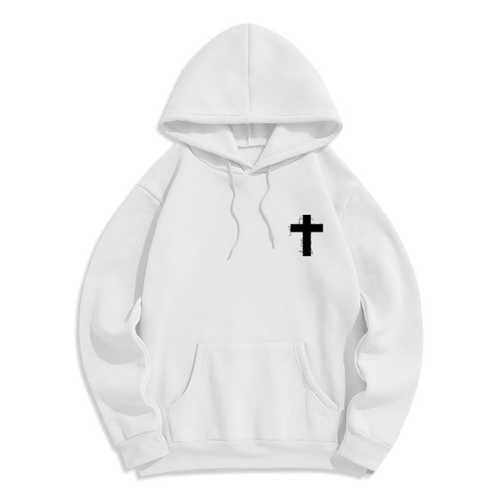 Christianartworkshop Felpa con cappuccio oversize "Just Here To Give God Glory" - image 8
