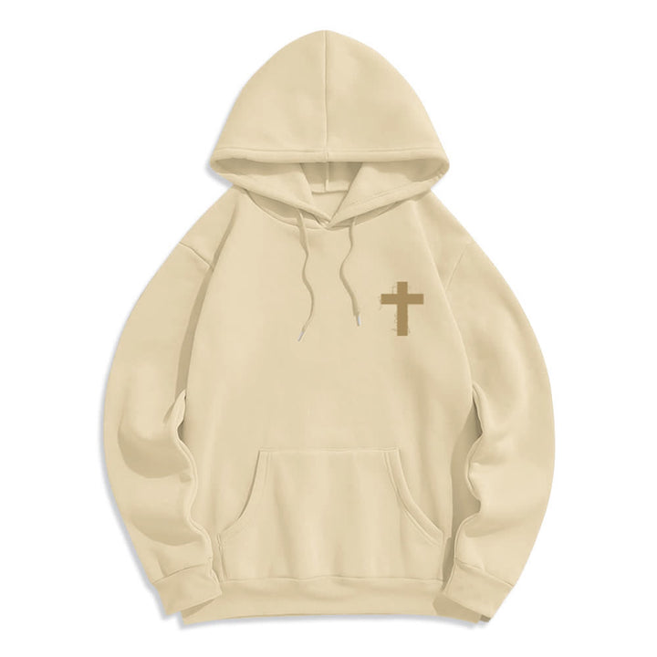 Christianartworkshop Felpa con cappuccio oversize "Just Here To Give God Glory" - image 11