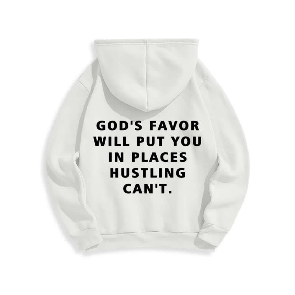 Christianartworkshop Felpa con cappuccio foderata in pile stile streetwear God's Favor - image 4