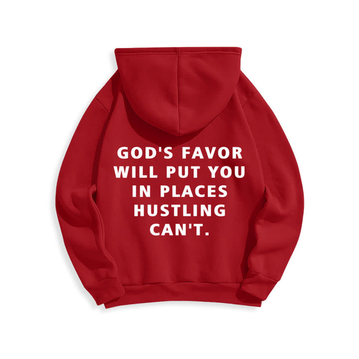 Christianartworkshop Felpa con cappuccio foderata in pile stile streetwear God's Favor - image 7