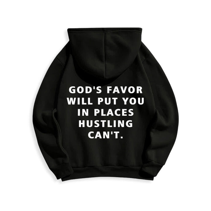 Christianartworkshop Felpa con cappuccio foderata in pile stile streetwear God's Favor - image 1