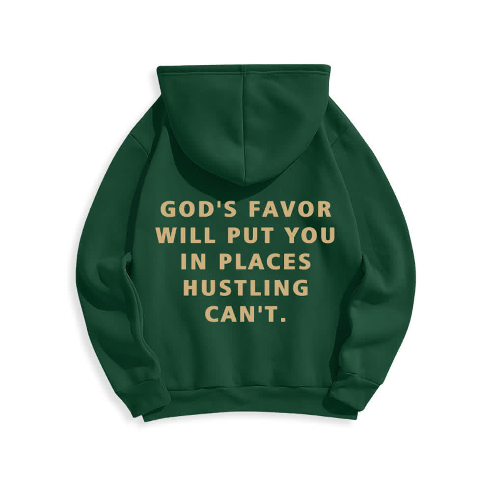 Christianartworkshop Felpa con cappuccio foderata in pile stile streetwear God's Favor - image 10