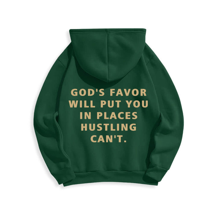 Christianartworkshop Felpa con cappuccio foderata in pile stile streetwear God's Favor - image 10