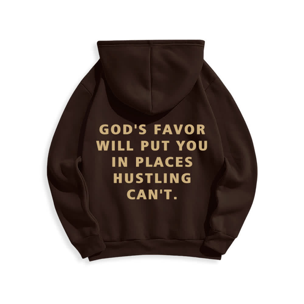 Christianartworkshop Felpa con cappuccio foderata in pile stile streetwear God's Favor - image 16