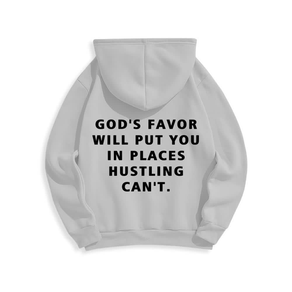 Christianartworkshop Felpa con cappuccio foderata in pile stile streetwear God's Favor - image 13