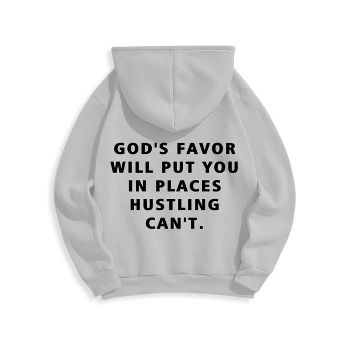 Christianartworkshop Felpa con cappuccio foderata in pile stile streetwear God's Favor - image 13