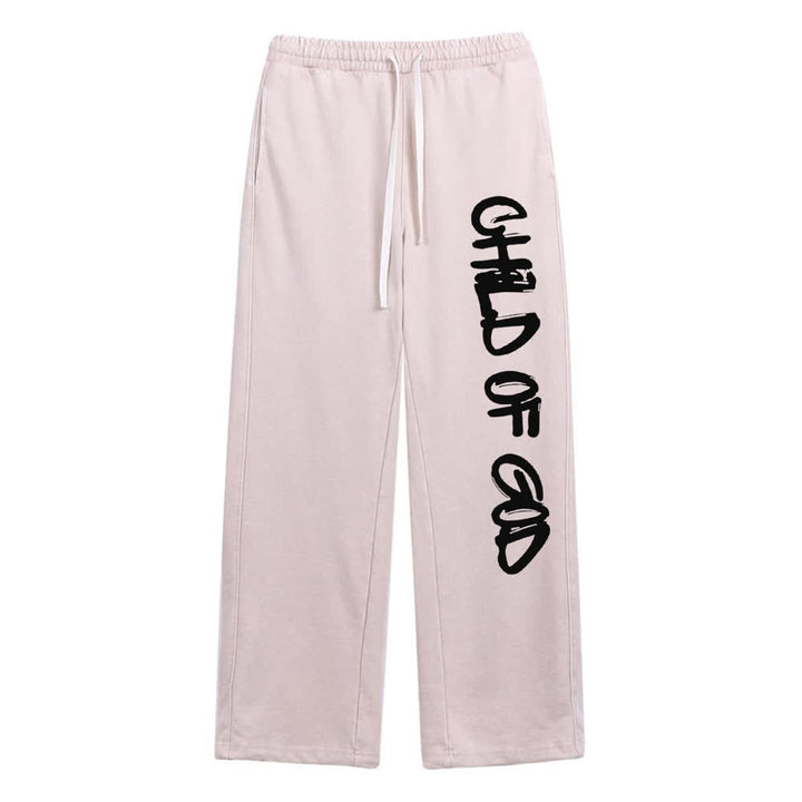 Christianartworkshop Graffiti Child Of God Statement Washed Sweatpants - Albicocca - XL - image 15