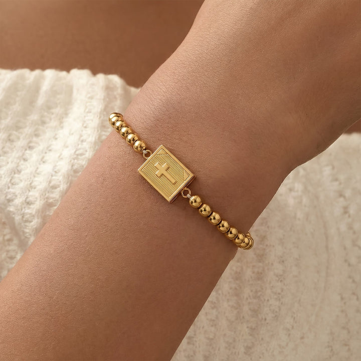 Christianartworkshop Bracciale con ciondolo a croce apribile a forma di libro: simbolo di una preziosa devozione interiore. - image 1
