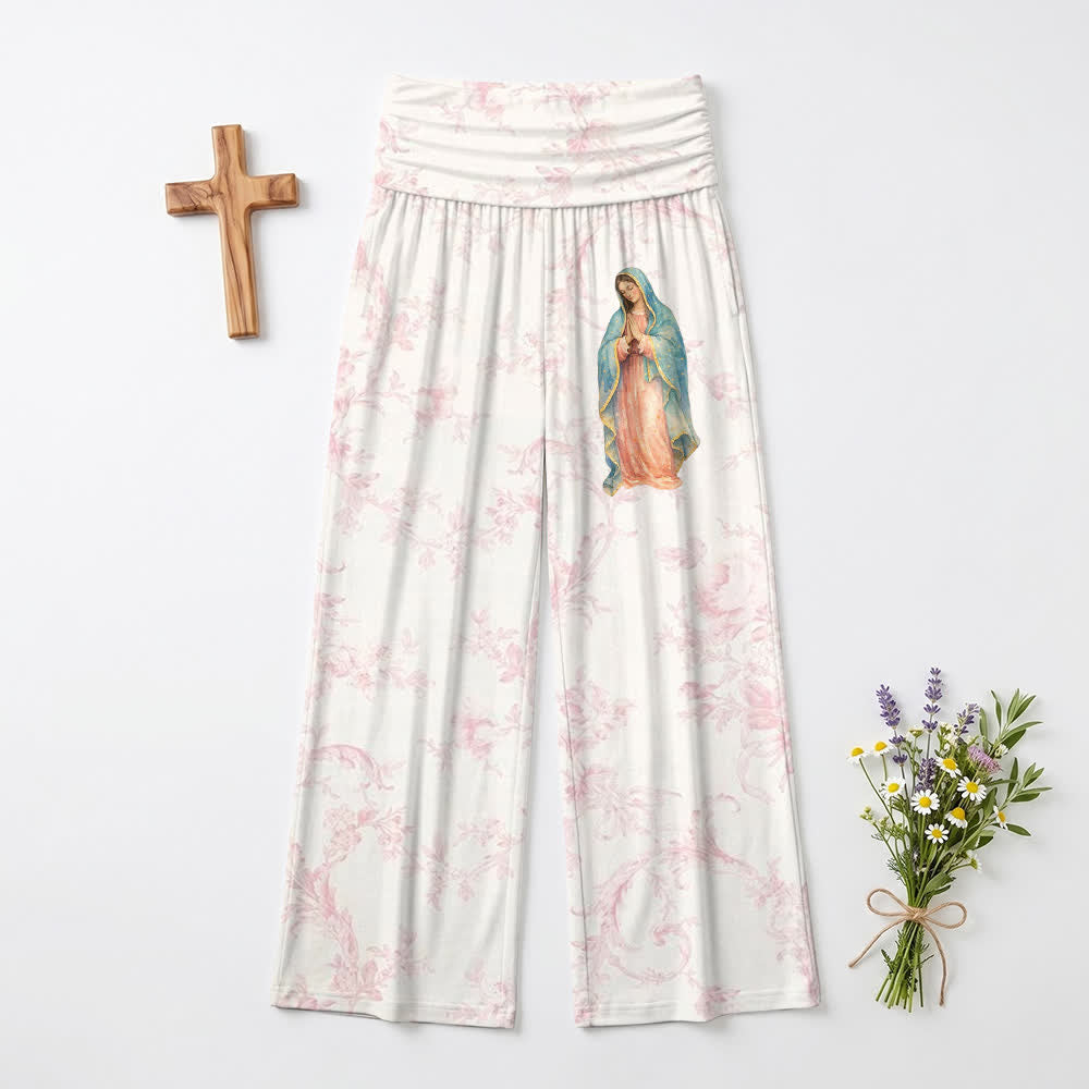Christianartworkshop Pantaloni a gamba larga Marian Bloom con risvolto ripiegabile - US22,UK/AU26,EU54 - image 0