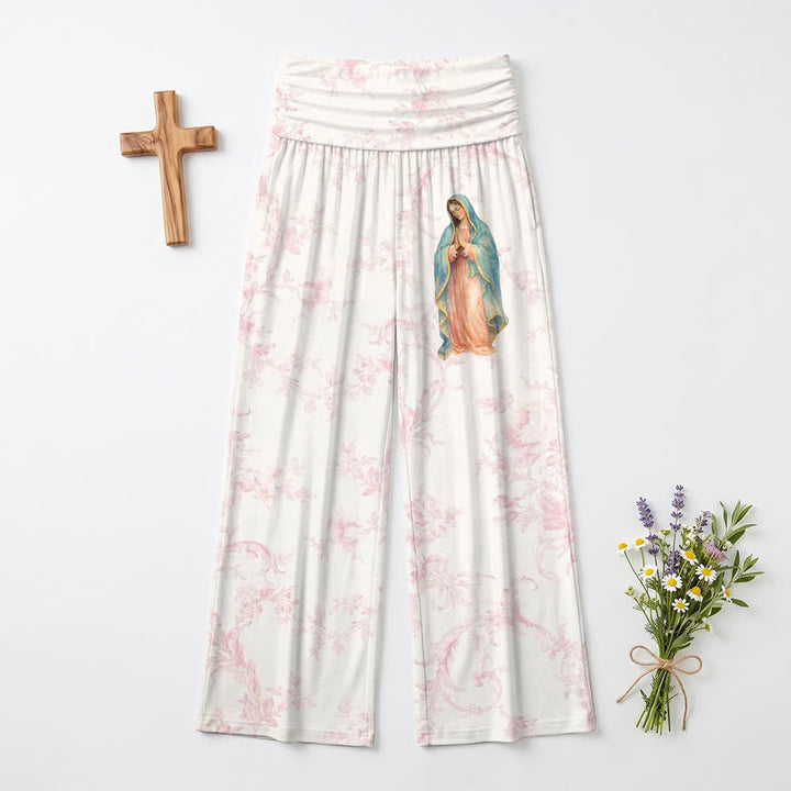 Christianartworkshop Pantaloni a gamba larga Marian Bloom con risvolto ripiegabile - US22,UK/AU26,EU54 - image 0