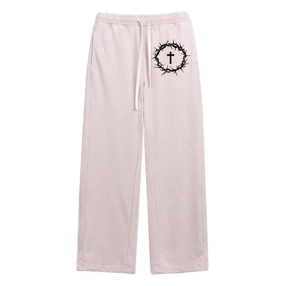 Christianartworkshop Pantaloni della tuta Thorn Cross Relaxed Fit Washed - image 0