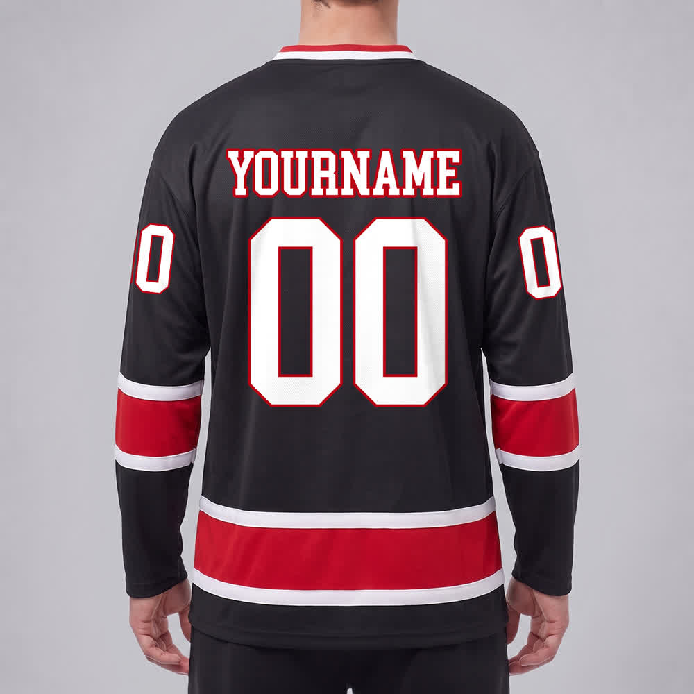 Maglia da hockey Nome & Numero personalizzati del team Christianartworkshop , con motivo di fede in Gesù. - image 14