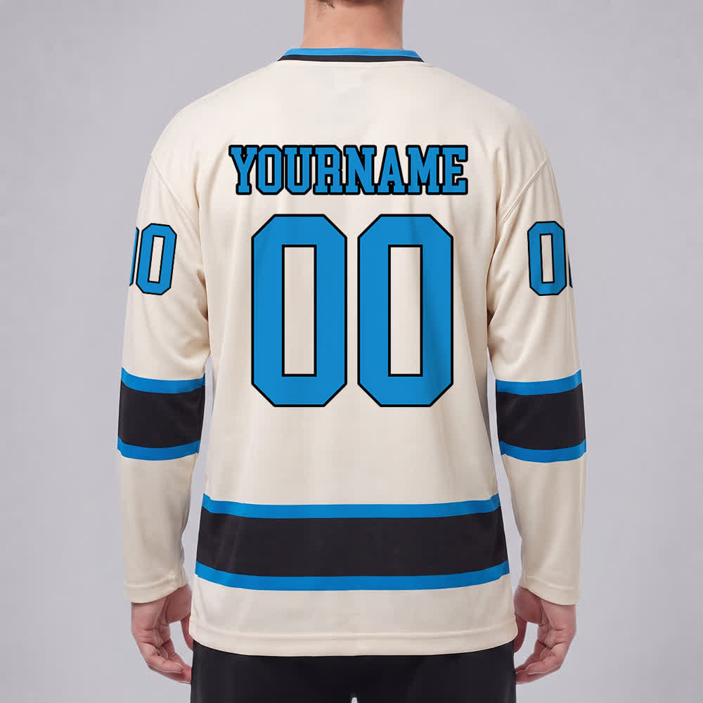Maglia da hockey Nome & Numero personalizzati del team Christianartworkshop , con motivo di fede in Gesù. - image 29