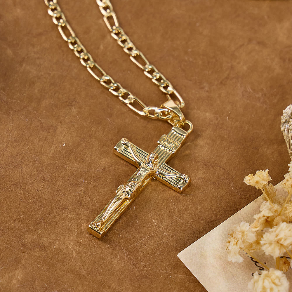 Christianartworkshop Collana con ciondolo a crocifisso in rame finemente lavorato: simbolo di amore divino infinito - image 10